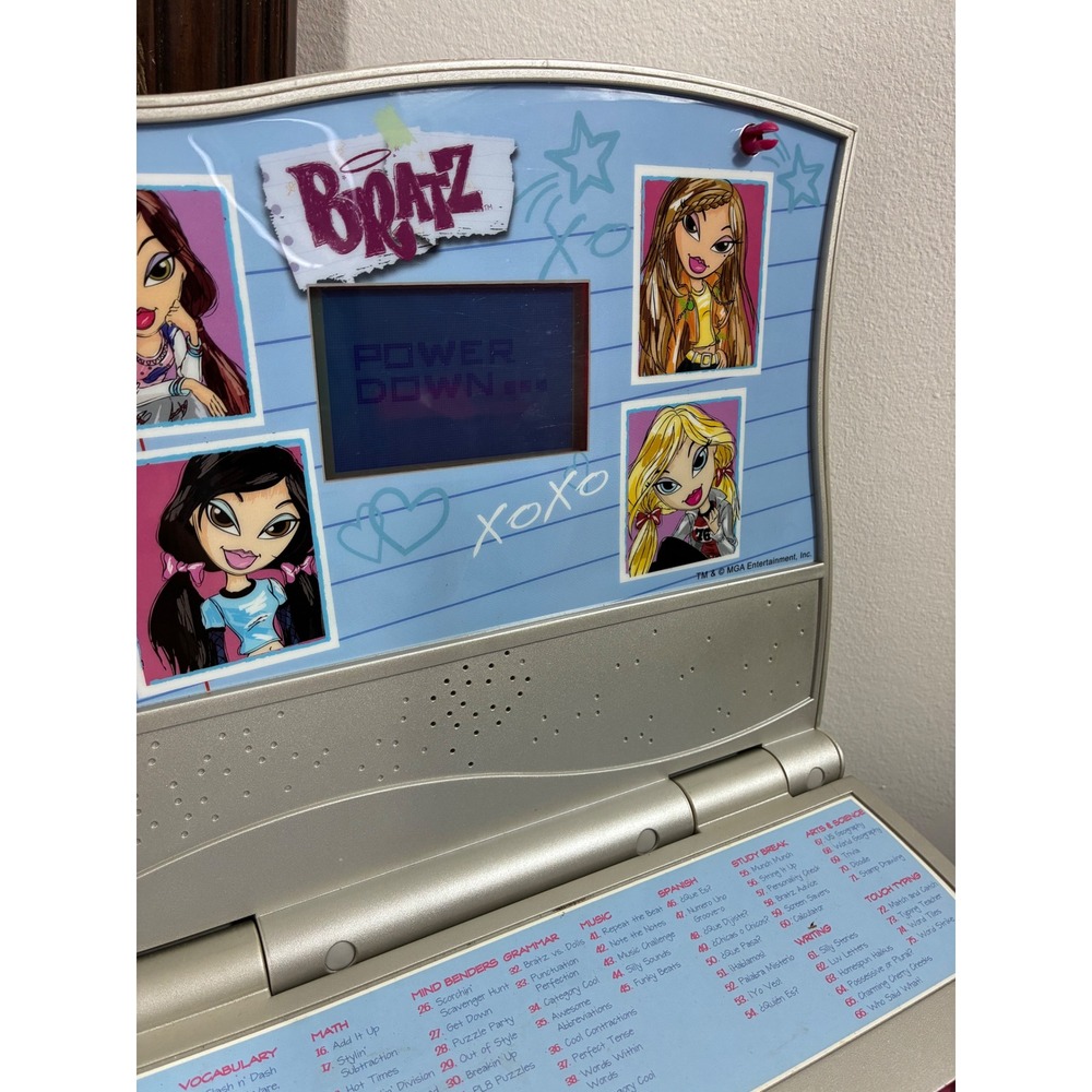 Bratz Learning Laptop Kids Vintage OS Pink Silver Y2K Interactive Toy - Picture 8 of 10
